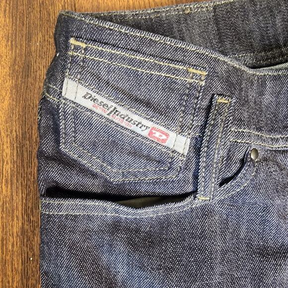 Diesel Matic Low Rise Slim Straight Low Rise Dark Wash Jeans, Size 27 W 34 L - Picture 4 of 12